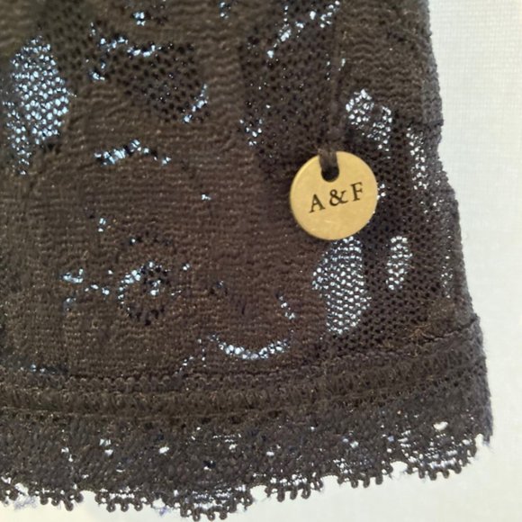 NWT Abercrombie & Fitch Mia Floral Lace Stretch Navy Tank Women's S - Picture 6 of 8